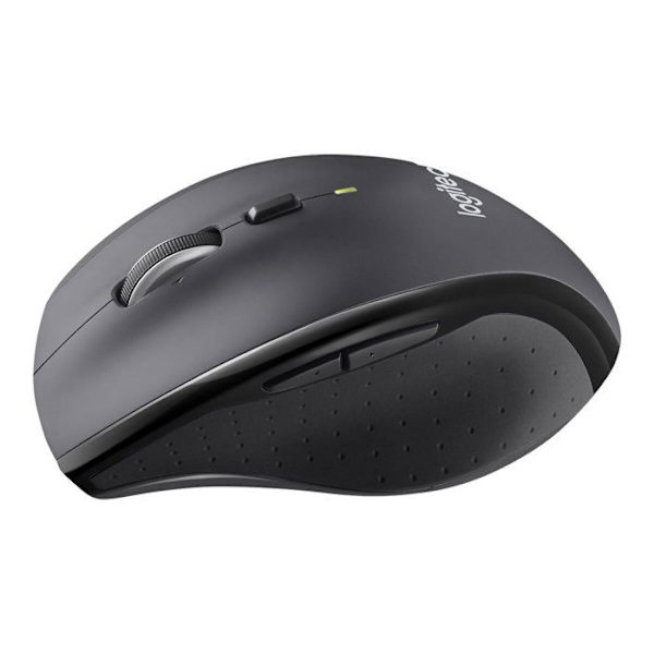 Trådlös mus - Logitech - MARATHON M705 - Ergonomisk - 7 knappar - Optisk Grå