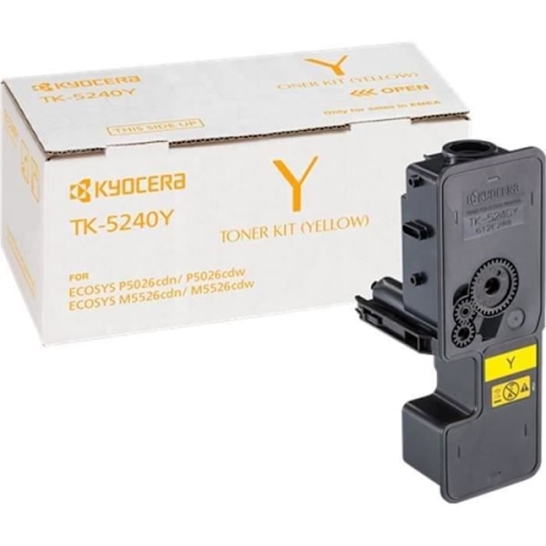 Alkuperäinen KYOCERA TK 5240Y väriainekasetti keltainen malleihin ECOSYS M5526cdn, M5526cdw, P5026cdn, P5026cdw