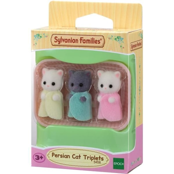 SYLVANIAN FAMILIES - Persiske kattetrillinger - Miniunivers - Pink - Til børn - 3 år og opefter