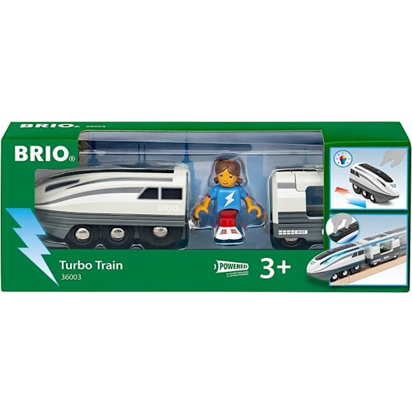 Brio - Elektrisk Tog Batteridrevet Lokomotiv Super Hurtigt hvid