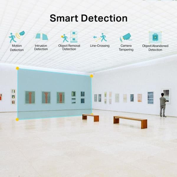 Övervakningskamera - TP-LINK - VIGI C240(4mm) - Upplösning 2MP - Nattseende - Rörelse detektering
