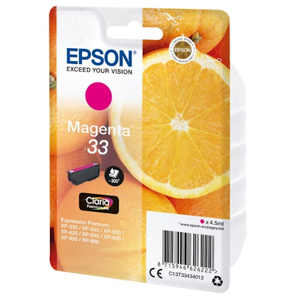 EPSON Original blækpatron 33 - 4,5 ml - Magenta