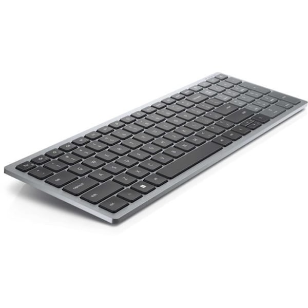 DELL KB740 langaton näppäimistö - saksalainen QWERTZ - harmaa, musta - RF + Bluetooth - 36 kuukauden akunkesto