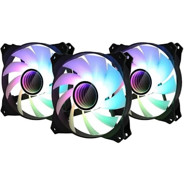 ZALMAN IF120A3 PC Case Fan (pakke med 3) - 120 mm - Sort - 1200 TPM - 55.2CFM