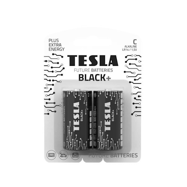TESLA Paristot C Black+ LR14 - 2 kpl