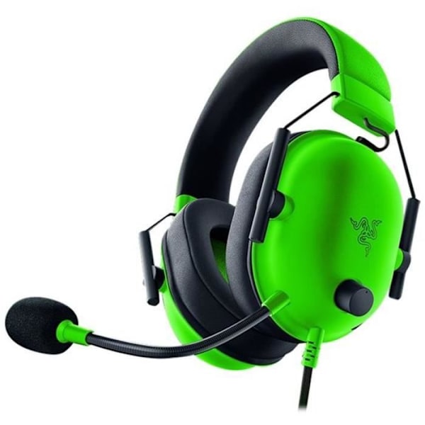 RAZER BLACKSHARK V2 X GREEN Gaming Headset - Mac-kompatibelt - 1,3 m kabel - Stereo - 2 års garanti