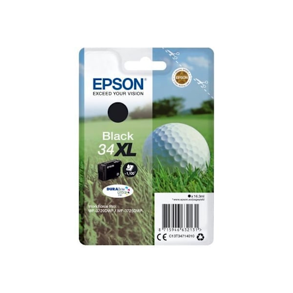 EPSON 34XL blækpatron - 16,3 ml - XL - Sort