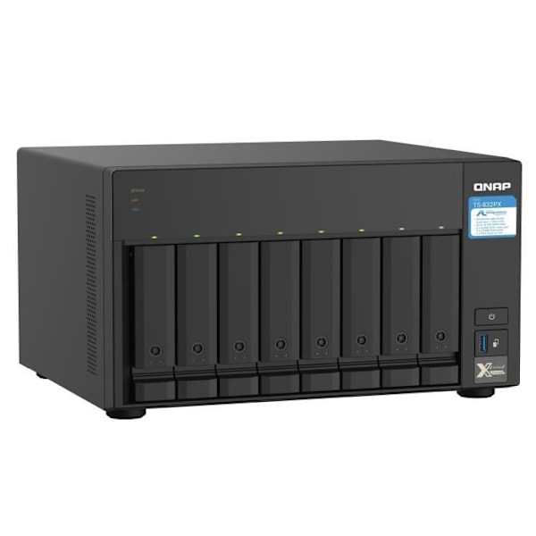 Lagerserver (NAS) - QNAP - TS-832PX-4G - quad-core 1,7 GHz - 2 10GbE SFP+ og 2,5GbE RJ45-porte