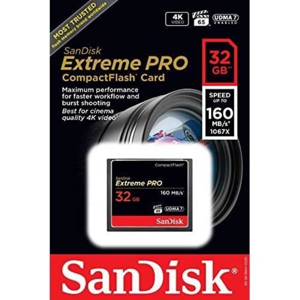 SanDisk Extreme Pro 32GB UDMA7 CompactFlash-minneskort (SDCFXPS-032G-X46)