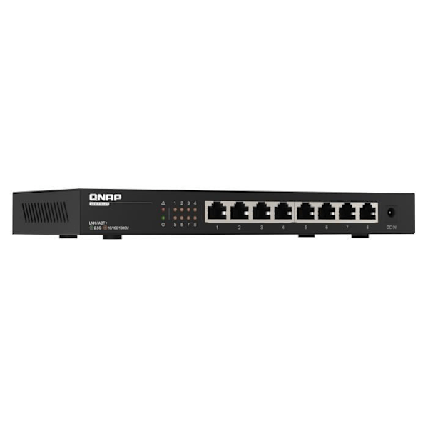 Switch Multi-Giga - QNAP - QSW-1108-8T - 8 portar RJ45 - Icke hanterad - 2,5GbE