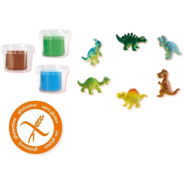 SES CREATIVE - 00427 - Jurassic Dinosaur World - lekväska Flerfärgad