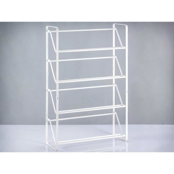 Yamazaki Home Skostativ 4 Etagers Skostativ Hvid 53,0 x 80,0 x 17,5 cm hvid