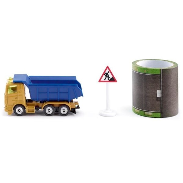 Siku dumper - gul/blå - leksak för pojkar från 3 år och uppåt Gul, blå, grå, grön, vit, röd