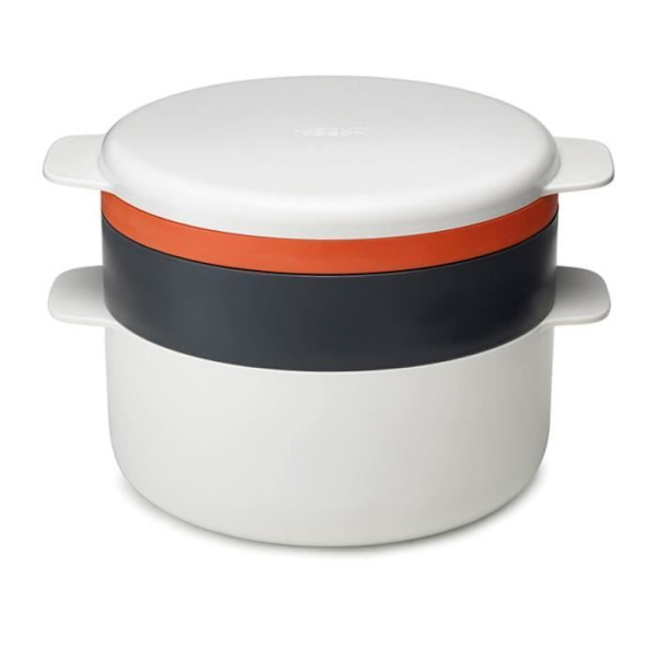 Mikroaaltouuninkeitinsarja - Joseph Joseph - M-Cuisine - 4 osaa - Värinä oranssi - Pinottava muotoilu Pierre, Orange