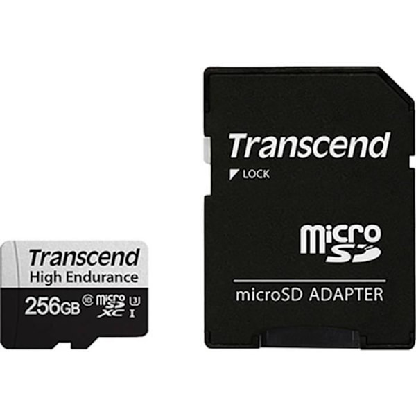 Transcend 350V 256 GB Klass 10, UHS-I microSDXC-kort