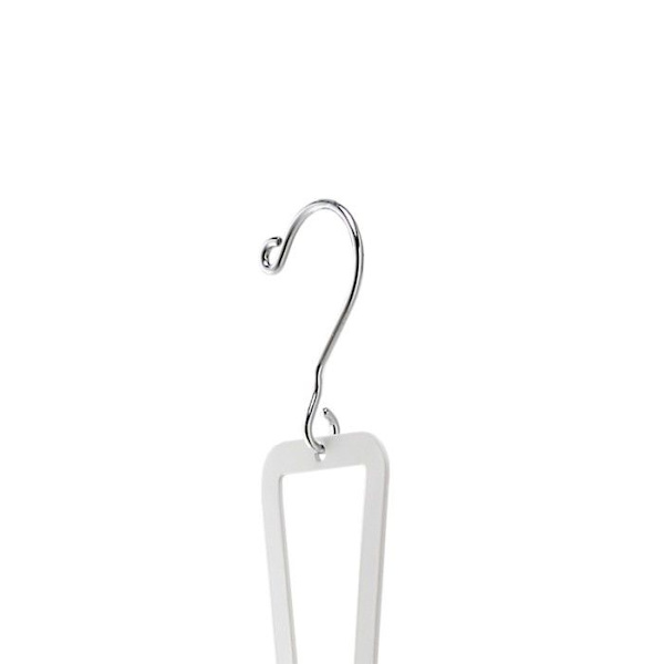 Hvid håndtaskeholder 6 kroge - H77 cm