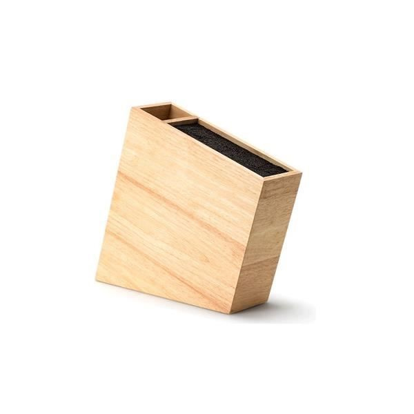 Skrå knivblok Continenta 31x9x28cm Træ