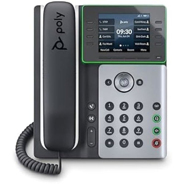 IP-telefon - HP - POLY Edge E300 - 8 linjer - Multilinje - Opkaldsidentifikation - Sort Sort