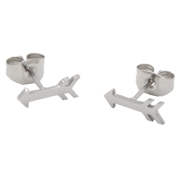 Örhängen - Suck UK - Pil - Rostfritt stål - Silver - 0,7 x 1 cm pengar