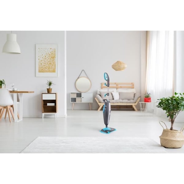 HOOVER Cap1700D damprenser, kraftfuld 1700W, hurtig opvarmning 30s, 25 min køretid, rektangulær + trekantet børste