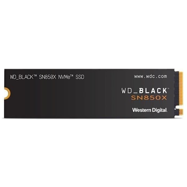 WESTERN DIGITAL SN850X harddisk - NVME SSD - 4TB intern - M2 format - Sort