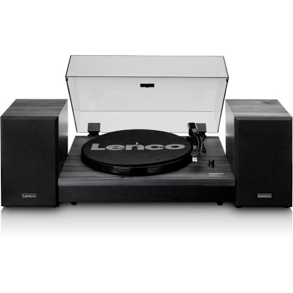 Vinylilevysoitin - LENCO - LS-300BK - Bluetooth, 2 ulkoista kaiutinta, Musta sort