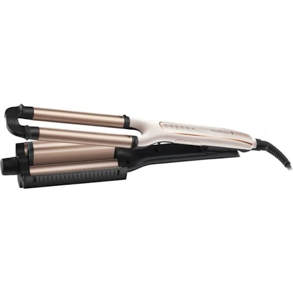Remington CI91AW Krøllejern, 4i1 Proluxe Curler, 4 Wave Styles, Ceramic Grip Tech Coating, OptiHeat Technology Sort, Roseguld