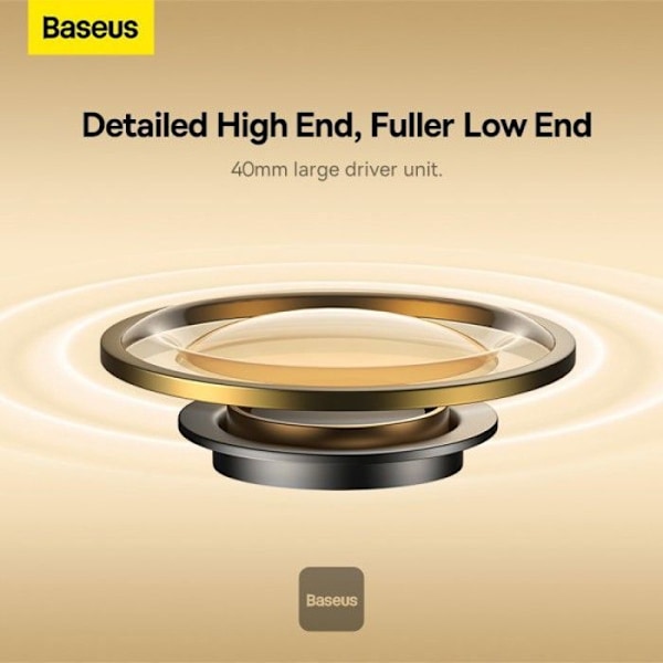 BASEUS Bowie D05 Langattomat Bluetooth-kuulokkeet Taitettavat HiFi-stereomusiikkikuulokkeet