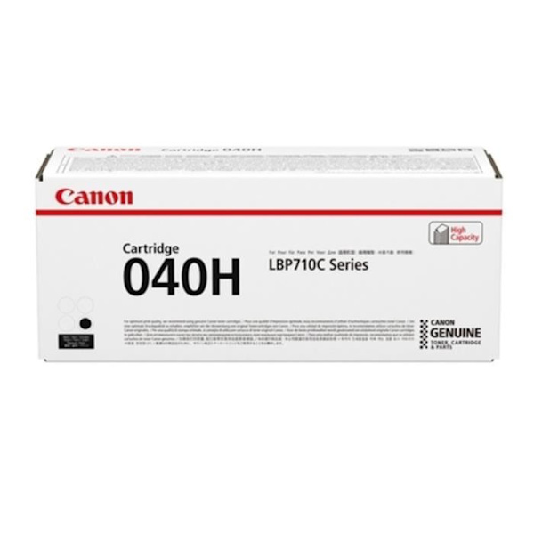 Original CANON 040 H tonerpatron til i-SENSYS LBP710Cx, LBP712Cx - Sort