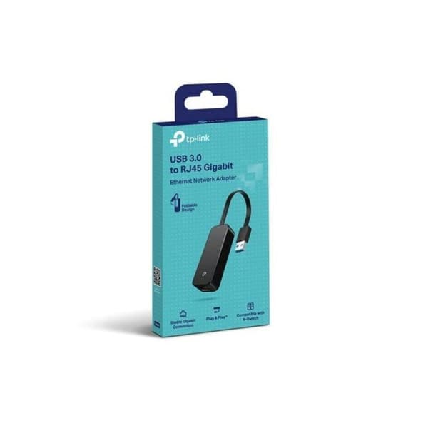 USB till Ethernet-adapter - TP-Link - UE306 - USB 3.0 - Kompatibel med Nintendo Switch - Svart svart