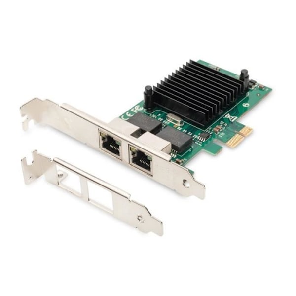 DIGITUS PCI Express Dual Gigabit Ethernet-kort, 2 porte - DN-10132