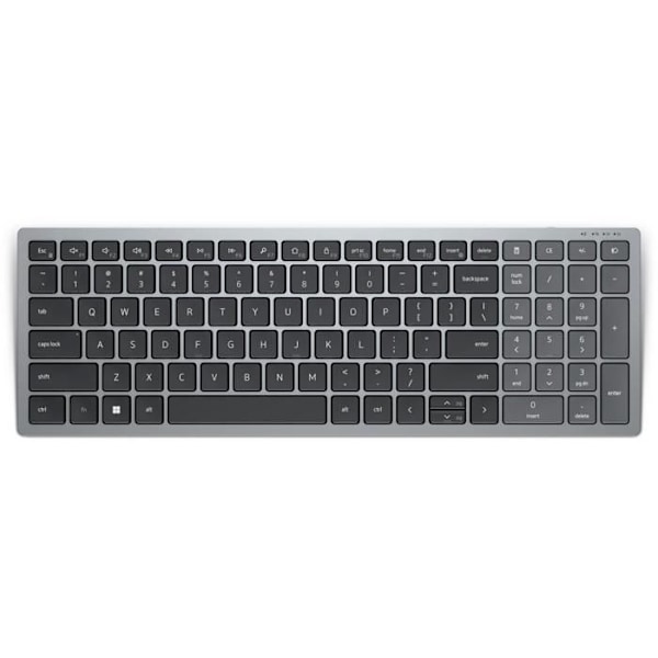 Langaton näppäimistö - DELL - KB740 - QWERTY US - Titaniharmaa - Sahaava kytkin