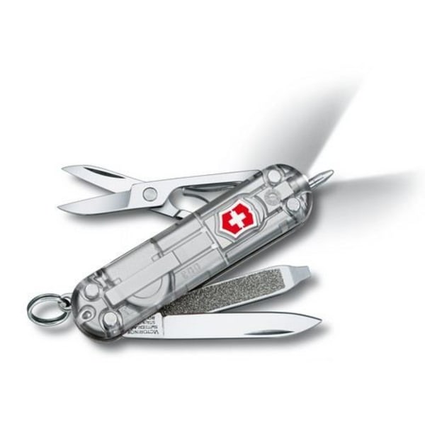 Victorinox Signature Lite SilverTech 0.6226.T7 taskuveitsi - läpinäkyvä hopea Klart silver