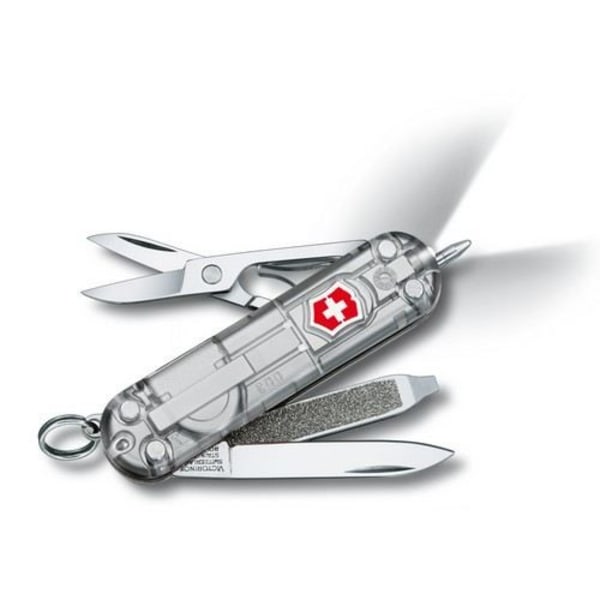 Victorinox Signature Lite SilverTech 0.6226.T7 taskuveitsi - läpinäkyvä hopea Sølv gennemsigtig