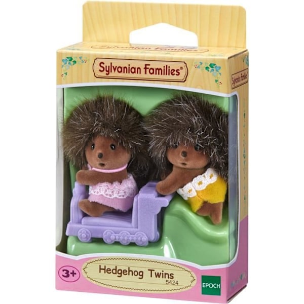 Sylvanian Families - EPOCH - The hedgehog tvillingar - Blandat - 3 år och uppåt - med lokomotiv Beige