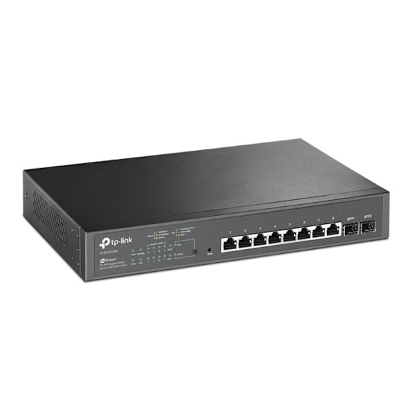 TP-LINK JetStream TL-SG2210MP - Switch - Smart - 8 x 10/100/1000 (PoE+) + 2 x SFP