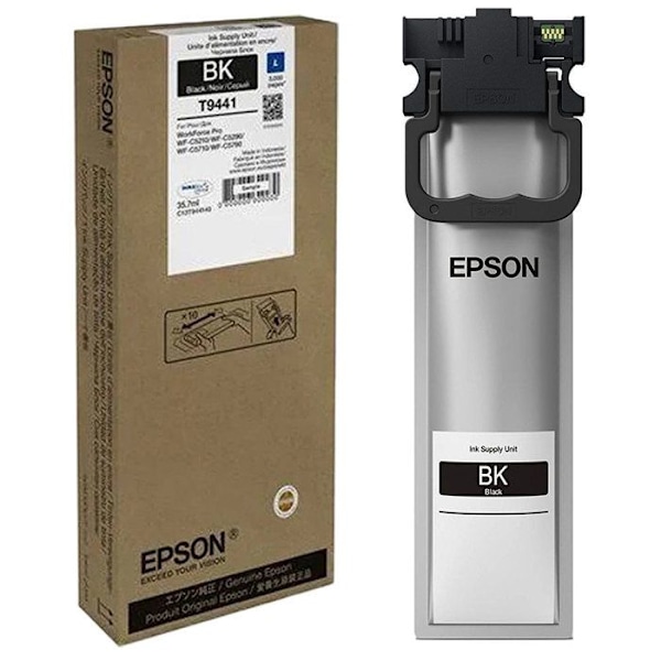 EPSON T9441 blækpatron - Sort - 35,7 ml - DURABrite Ultra - til WorkForce Pro