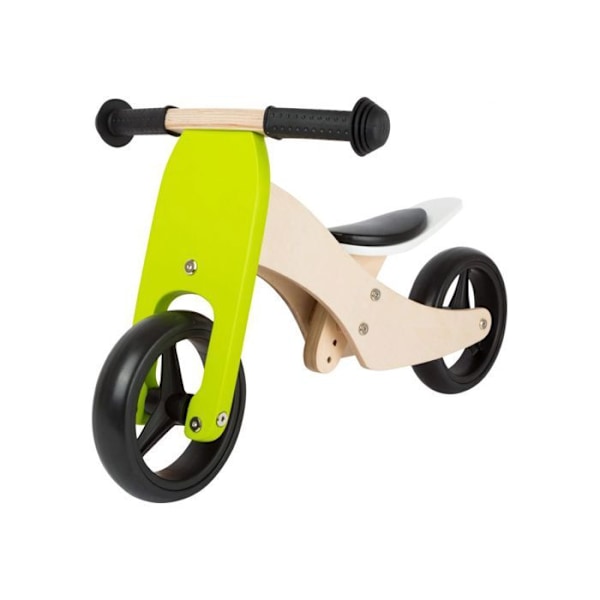 Træ Tricycle-Balancer Trike 2 i 1 - Grøn - Blandet - Fra 3 år Grøn
