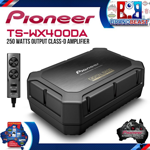 Subwoofer - Pioneer - TS-WX400DA - 100 Watt - Kompakt - Kablet ubestemt