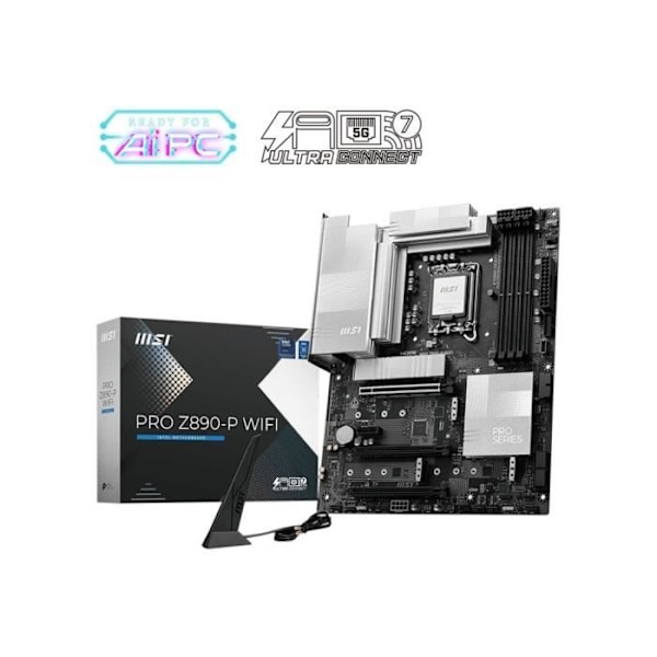Emolevy - MSI - PRO Z890-P WIFI - Wi-Fi 7, 5G LAN, Thunderbolt 4, PCIe 5.0, hopea