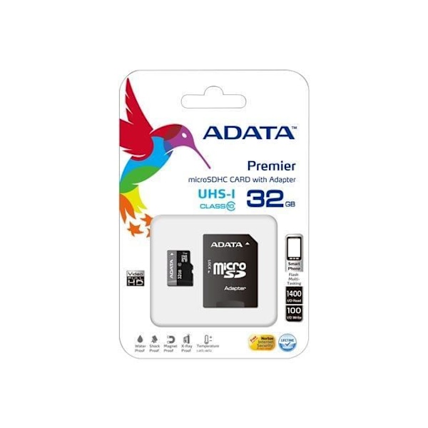 32 GB micro SD-minneskort HC Adata Turbo cl…