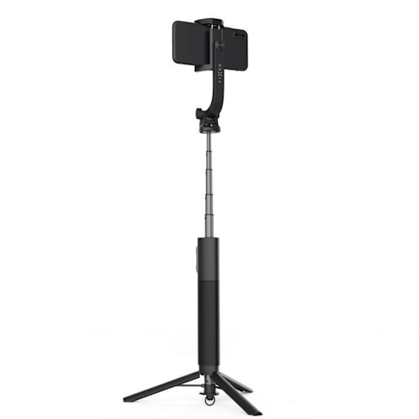 Selfie stick med FIXED Snap XL stativ og trådløs udløser, 1/4" skrue, sort