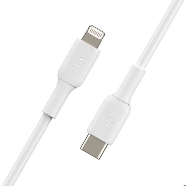 BELKIN BOOST CHARGE LIGHTNING TILL USB-C 2M WHITE CAA003BT2MWH