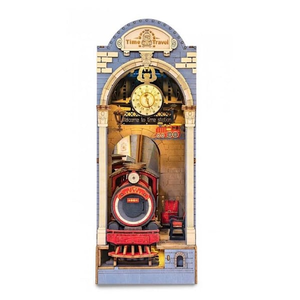 Robotime Time Travel 3D-puslespil - DIY-hyldedekoration - Flerfarvet Flerfärgad