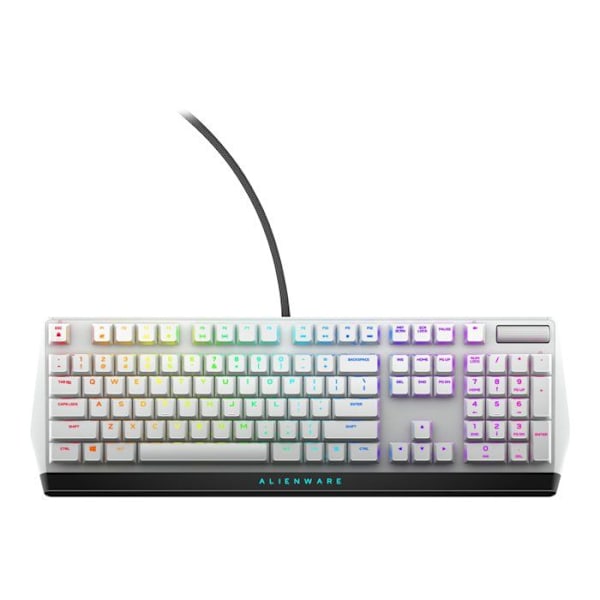 Gaming mekanisk tastatur - ALIENWARE - AW510K - RGB belysning - QWERTY - Anti ghosting Sort, Hvid