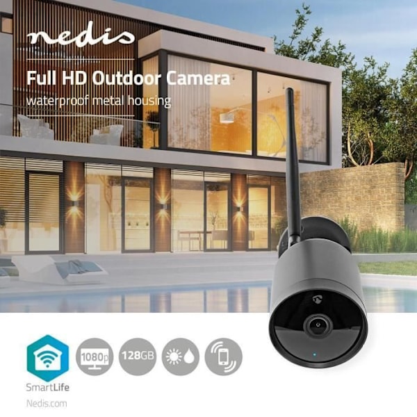 NEDIS Smart ulkokäyttöön tarkoitettu IP-kamera