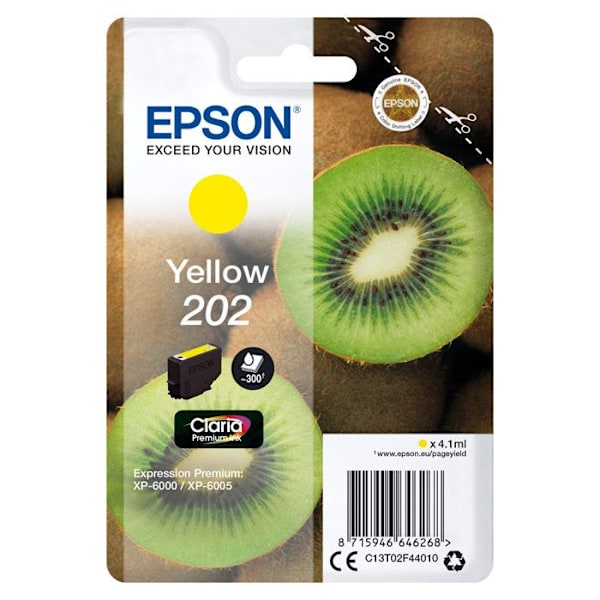 EPSON 202 mustepatruuna - Keltainen - 4,1 ml - Alkuperäinen