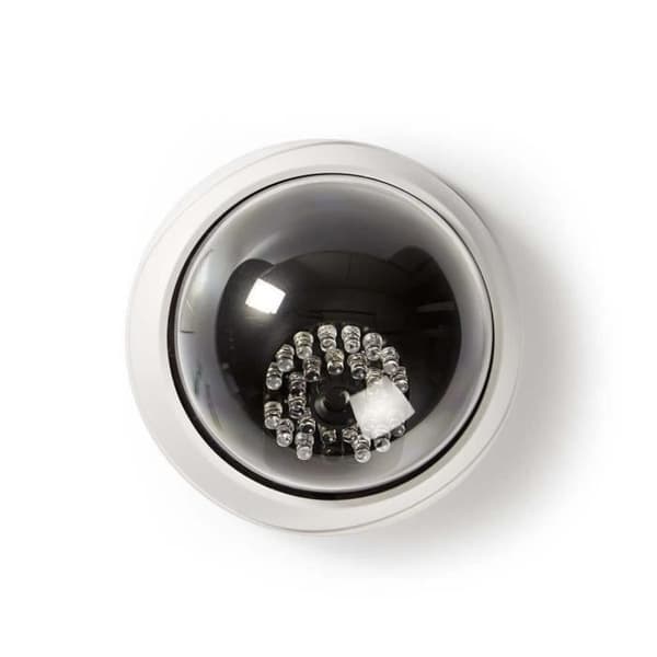 NEDIS Dummy Säkerhetskamera - Dome - IP44 - Vit Vit