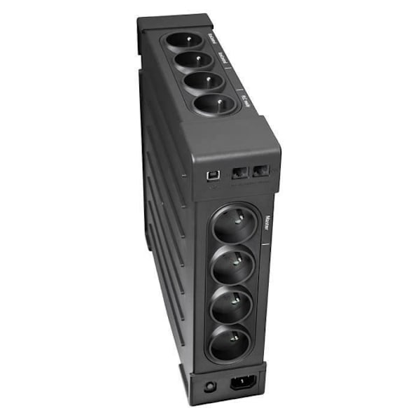 Inverter - EATON - Ellipse ECO 1600 USB FR - Off-line UPS - 1600VA (8 franske stik) - Overspændingsbeskytter - USB port - EL1600USBFR