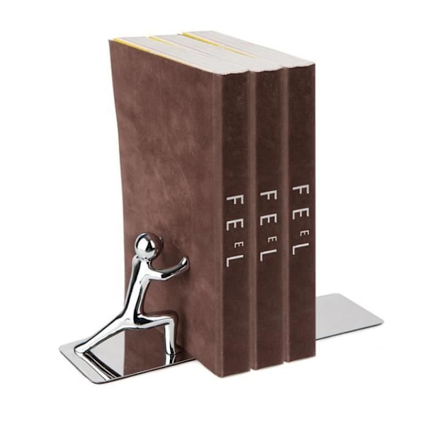 Serre-livres 'Mister Strong' krom zink sort